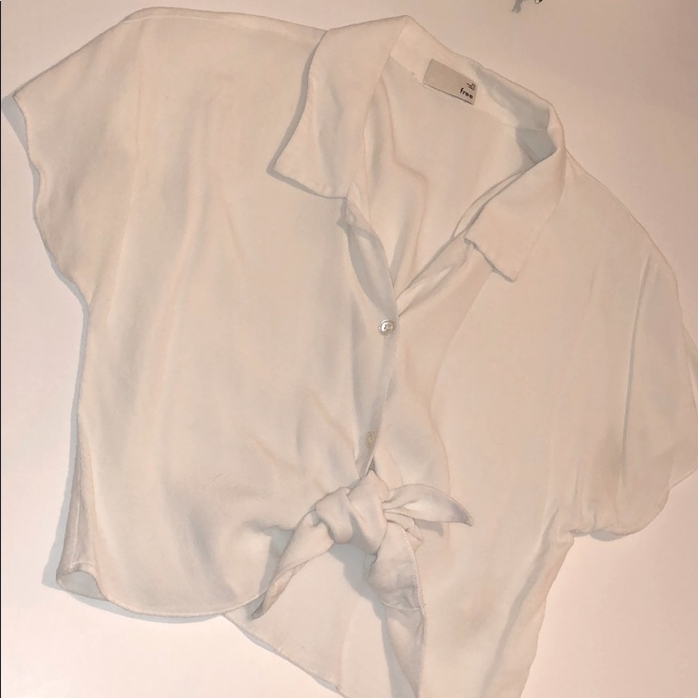 Wilfred free tie front blouse